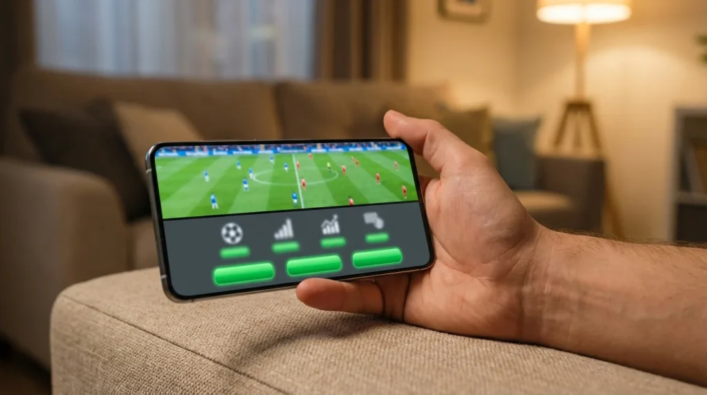 Best gambling apps for Android UK — Android smartphone displaying a sports betting app