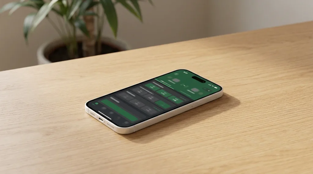 Best gambling apps for iPhone UK — iPhone on a table with a betting app open